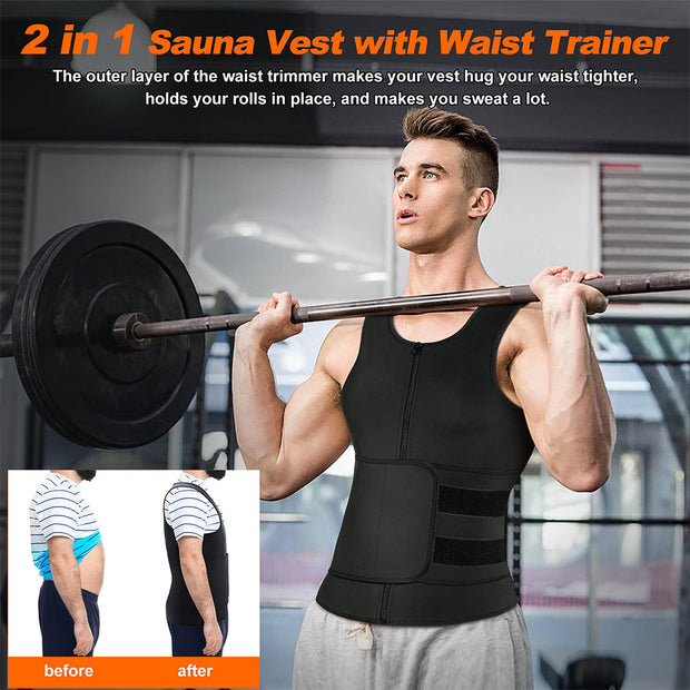 Junlan Men Heat-Cycle Vest with Adjustable Velcro