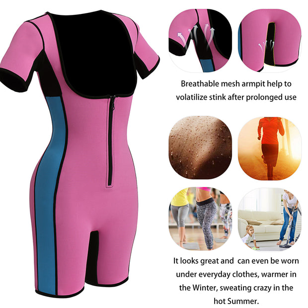 Women’s Full Body Shaper Sport Sweat Neoprene Bodysuit