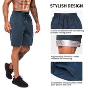 Junlan Lightweight Fitness Sweating Sauna Shorts with Pocket