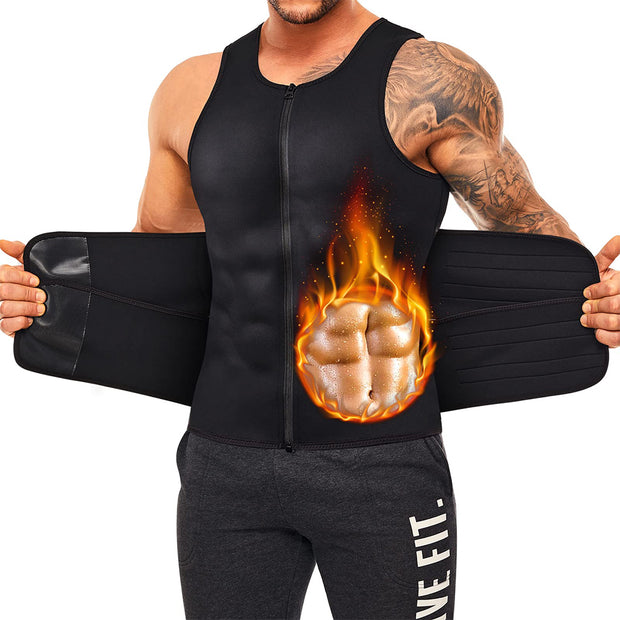 Junlan Lightweight Workout Heat-cycle Vest with Double Belts