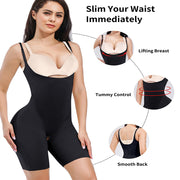 Junlan Women Double Tummy Control Bodysuit with Thigh Slimmer