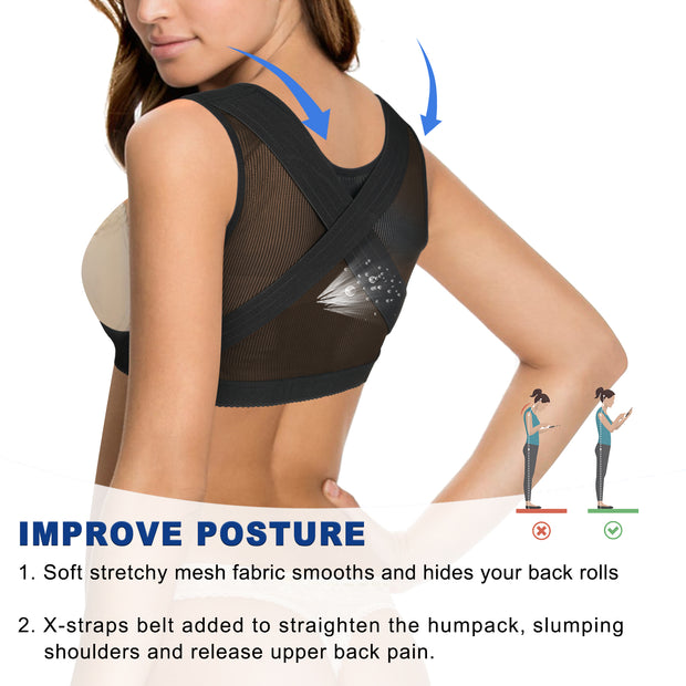 Chest up shapewear for women back posture corrector