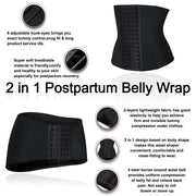 2 in 1 Postpartum Belly Girdle Control Shapewear