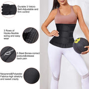 Junlan Women Workout Trimmer with Three Belts Control