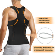 Junlan Moobs Binder Tight Vest with Adjustment Waist Trimmer